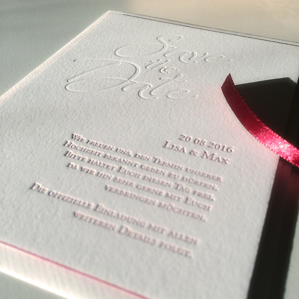 Save-the-Date Letterpress