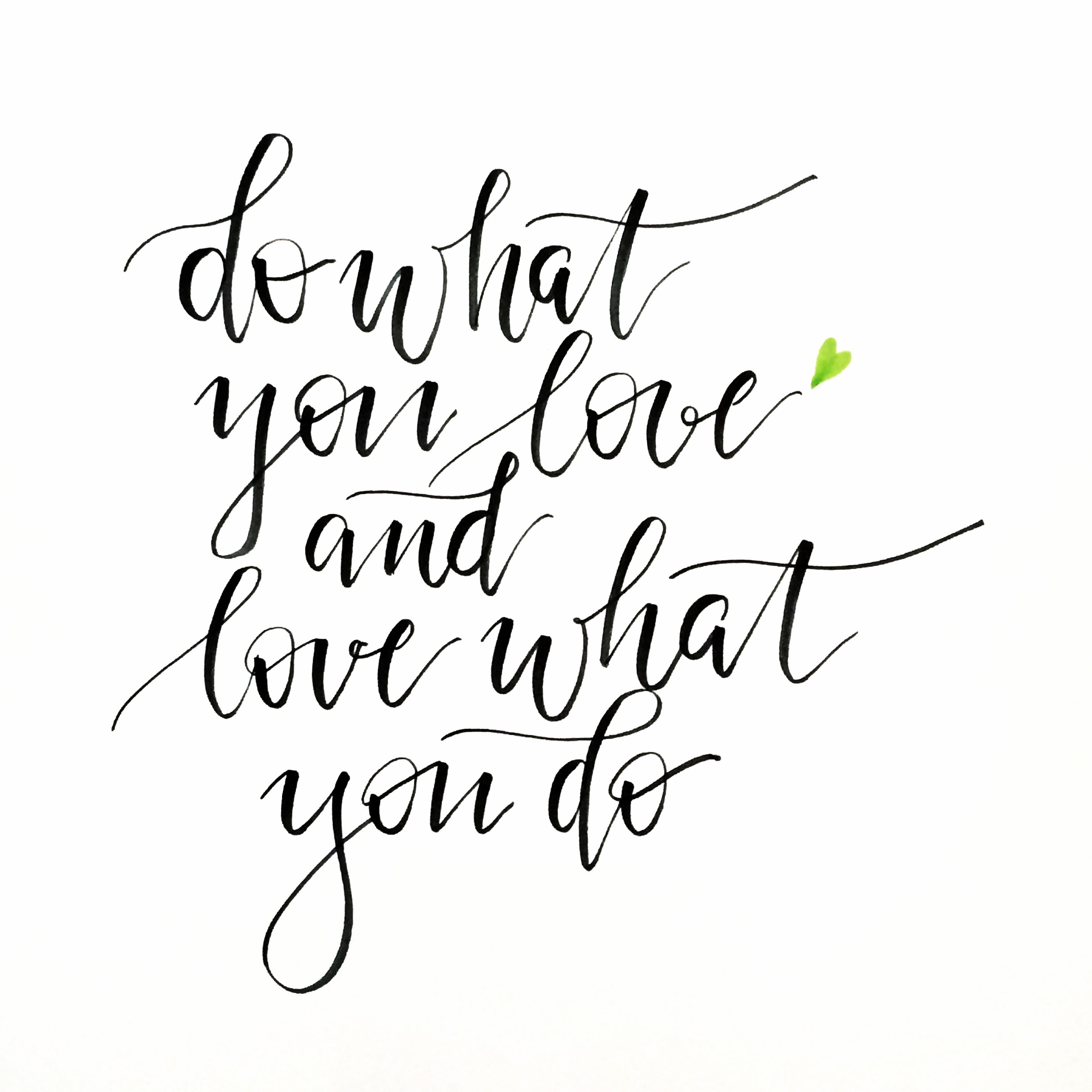 Lettering und Kalligrafie Letter♡Liebe