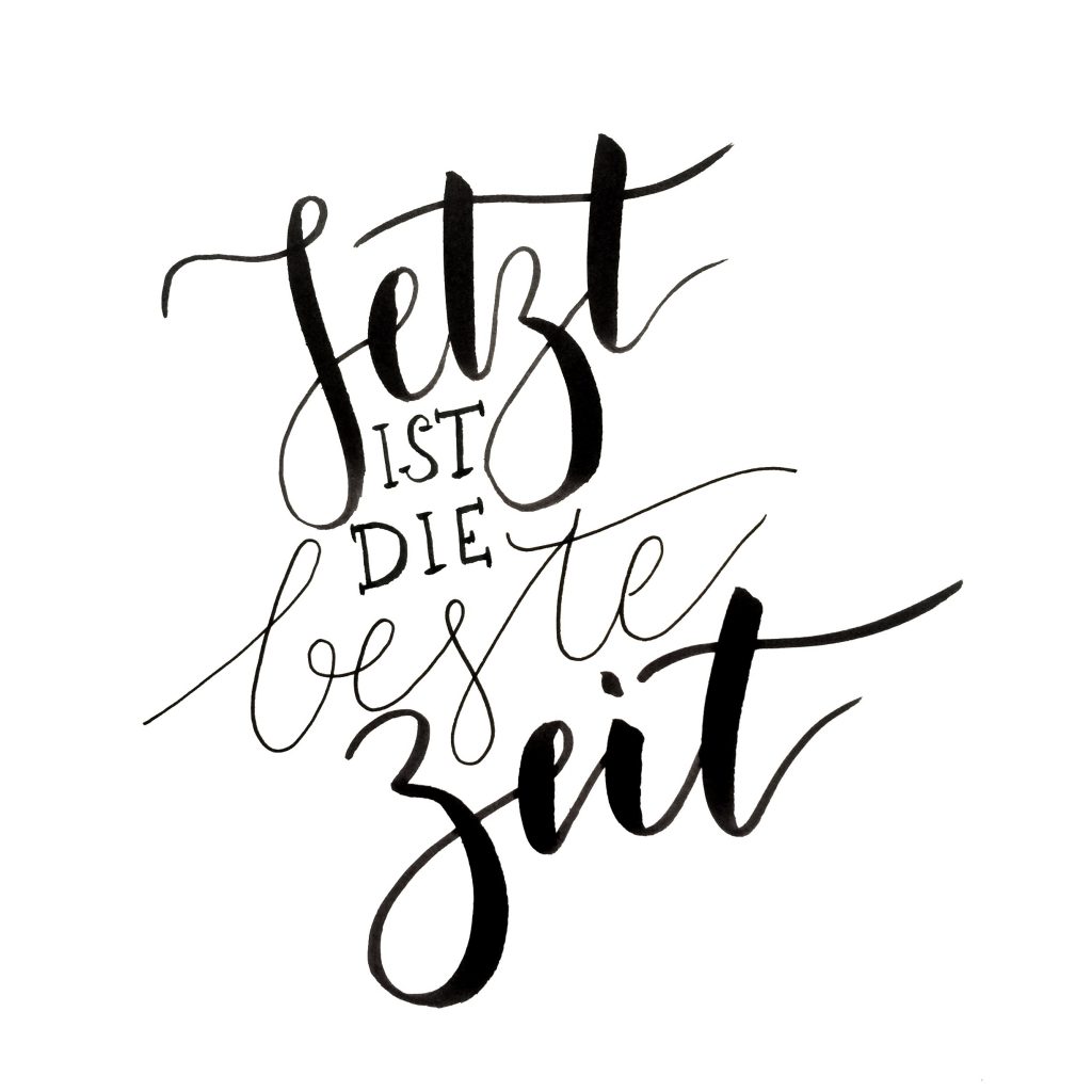 Lettering und Kalligrafie 062016 Papier♡Liebe.at