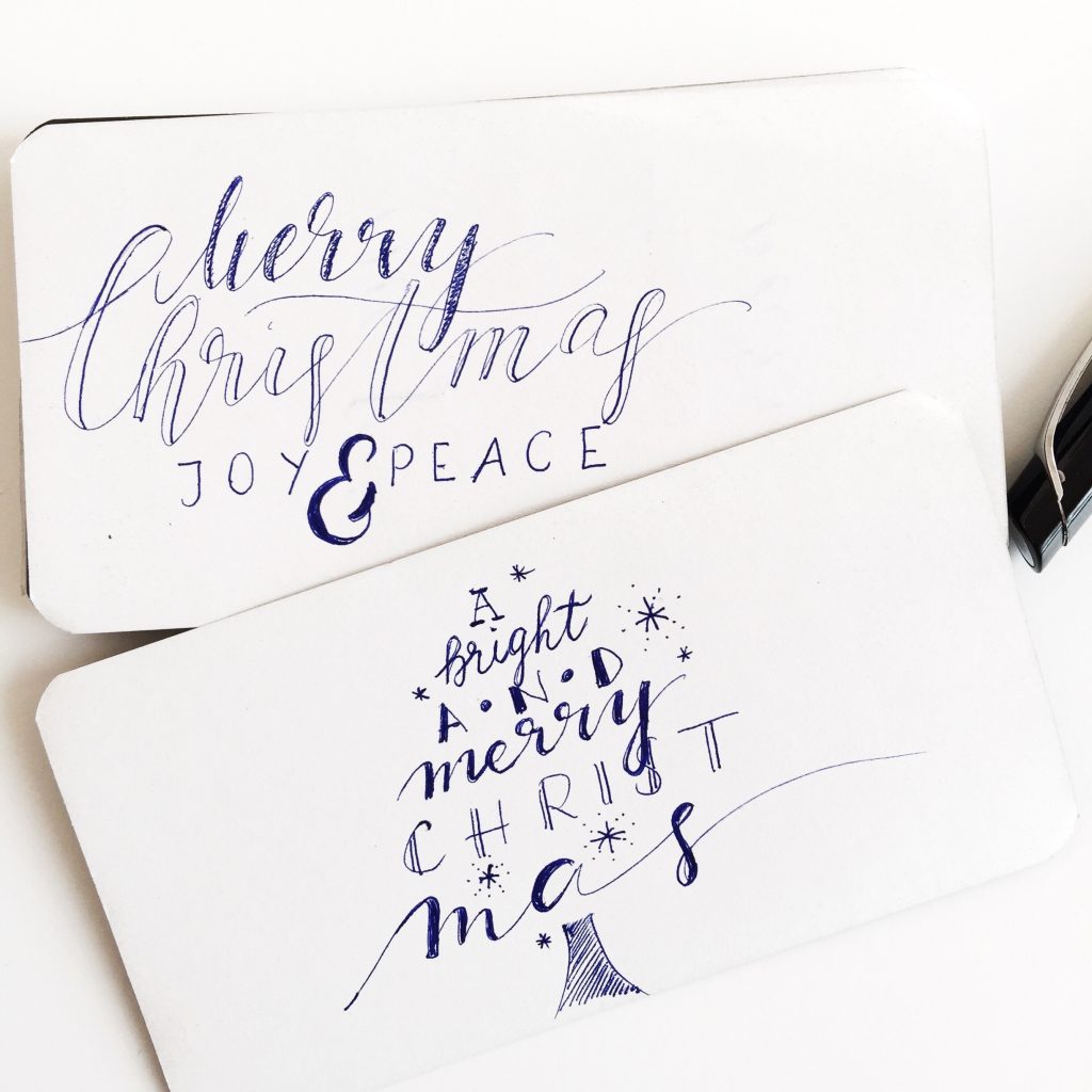 Weihnachts-Lettering
