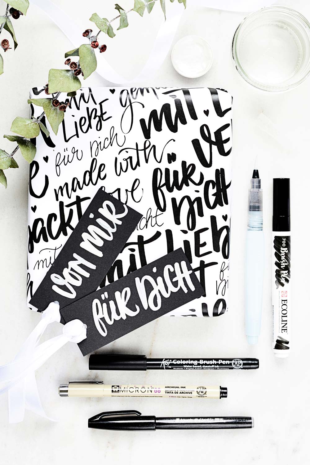 PapierLiebe-geschenk-verpackung-brush-lettering