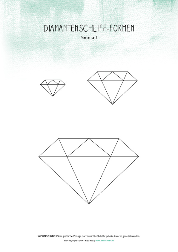 Diamantenschliff-Form