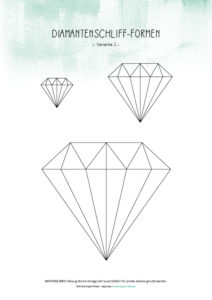 Diamantenschliff-Form