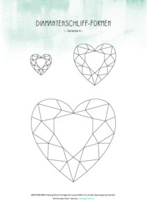 Diamantenschliff-Form