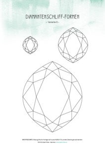 Diamantenschliff-Form