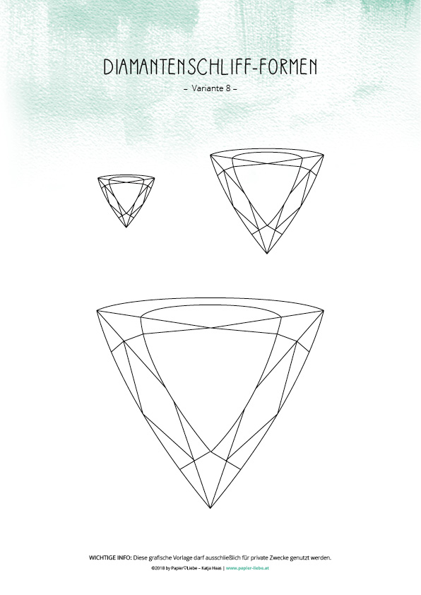 Diamantenschliff-Form