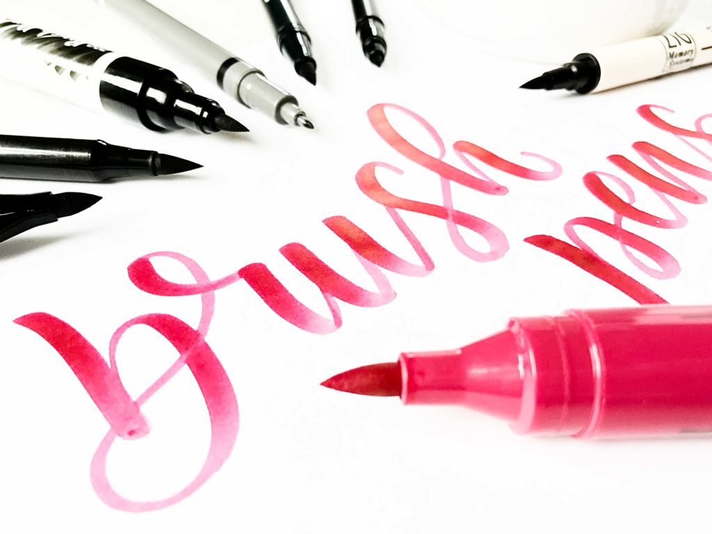 Brush Pens bzw. Pinselstifte im Überblick – PapierLiebe