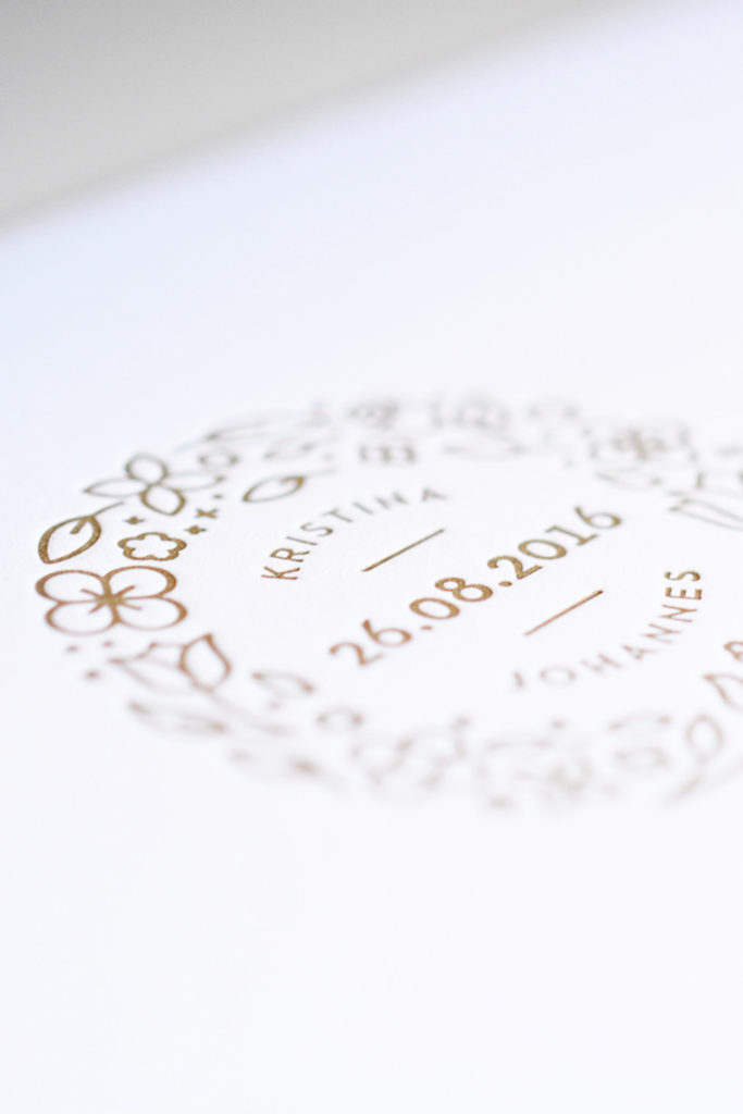 Letterpress-Karte