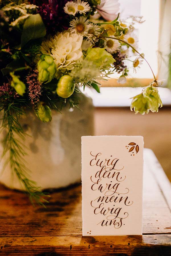Styled Shooting Moderne Kalligrafie