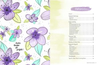 Inhaltsverzeichnis Buch Brush Lettering und Watercolor