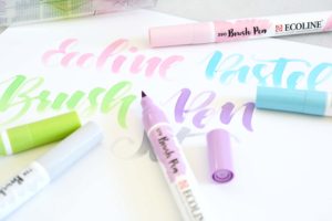 Das neue Ecoline-Pastel-Set – 5 hübsche Brush Pens in einem Paket. Tolle Trendfarben für den Frühling 2018