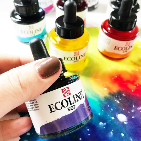 Ecoline flüssige Wasserfarben von Royal Talens