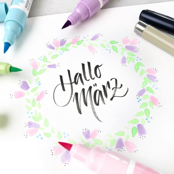Das neue Ecoline-Pastel-Set – 5 hübsche Brush Pens in einem Paket. Tolle Trendfarben für den Frühling 2018