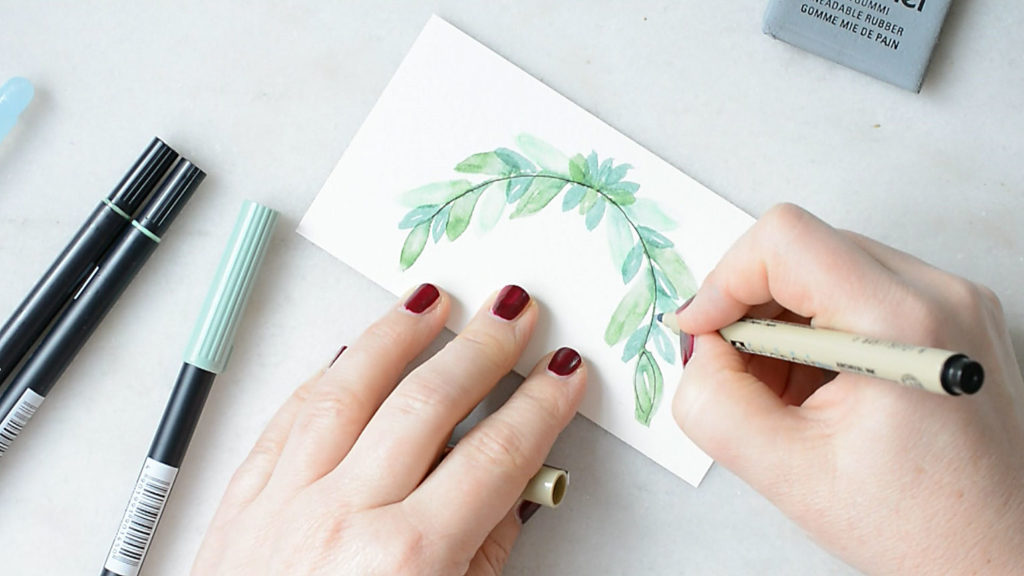 watercolor-blaetter-leaves-making-of