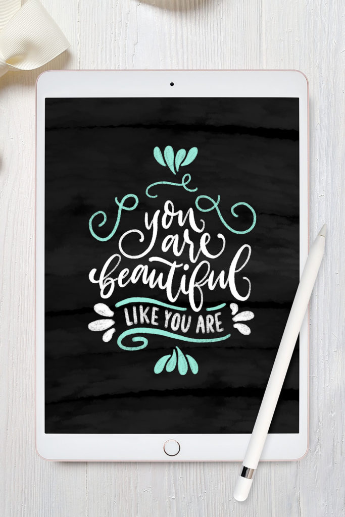 Chalk-Brush-Lettering iPad Pro