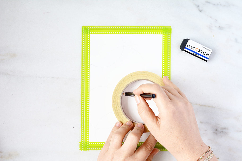 Kreise mit Bleistift vorzeichnen