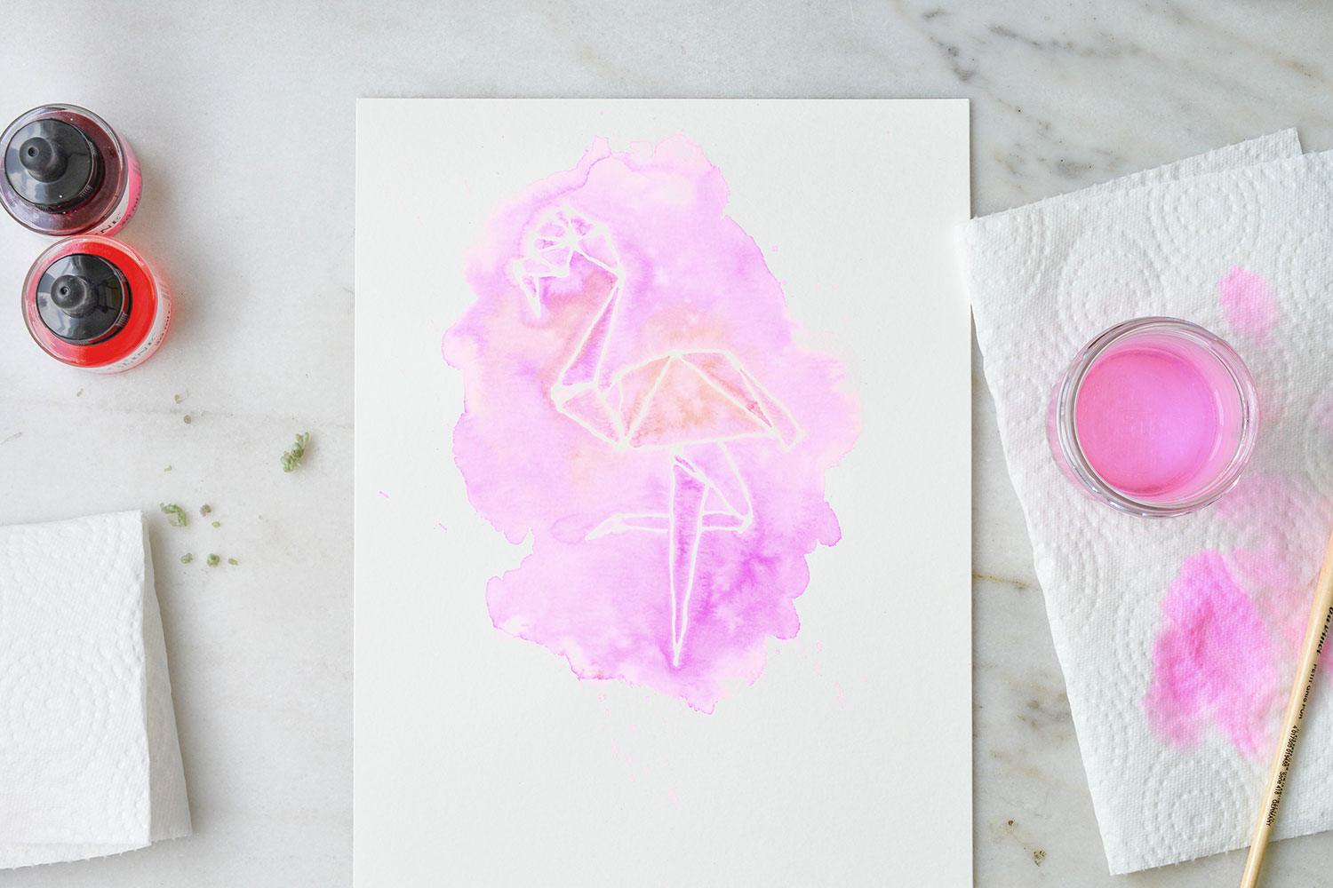 Masking Fluid ablösen