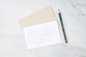 Handlettering Linolschnitt Linoldruck