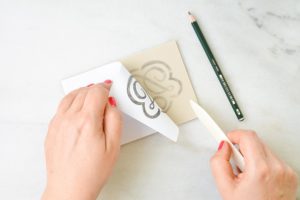 Handlettering Linolschnitt Linoldruck