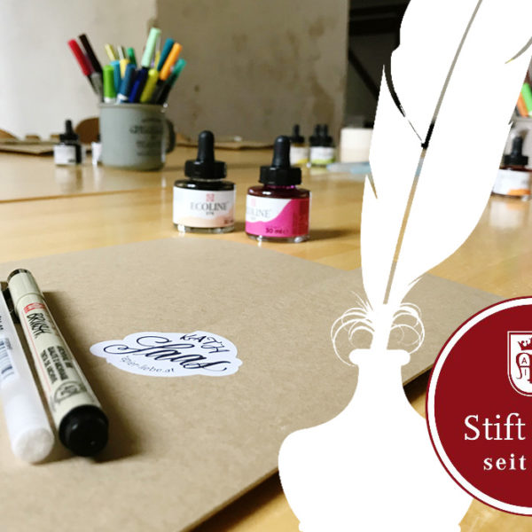 Brush-Lettering-Workshop Katja Haas im Stift Rein