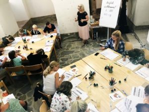 Brush-Lettering-Workshop Katja Haas im Stift Rein