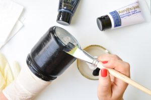 Marmeladenglas-Acrylfarbe-Wasserschiebefolie