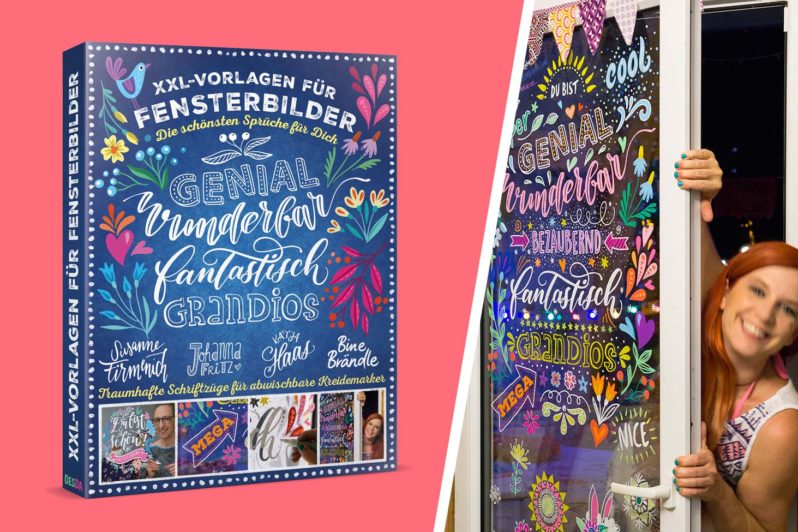 XXL Vorlagen für Fensterbilder Die schönsten Sprüche für Dich Katja