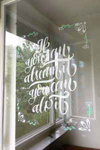 Das Fensterbild ist fertig