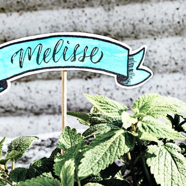 Kräuterschild handmade