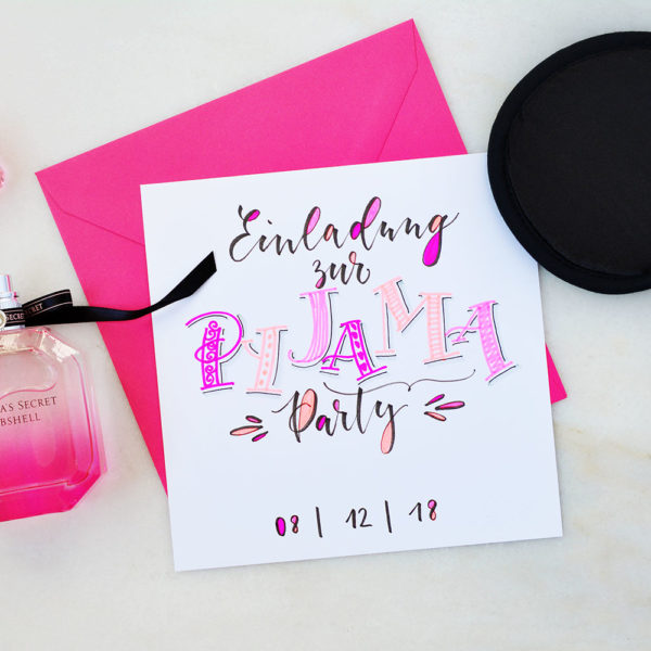 Einladung zur Pyjama-Party