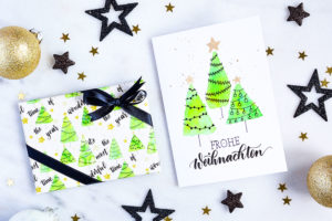 DIY: Geschenkpapier & Weihnachtskarte
