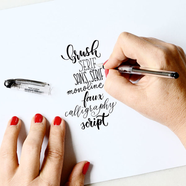 Handlettering-Basics: Schrift-Stile und Stifte