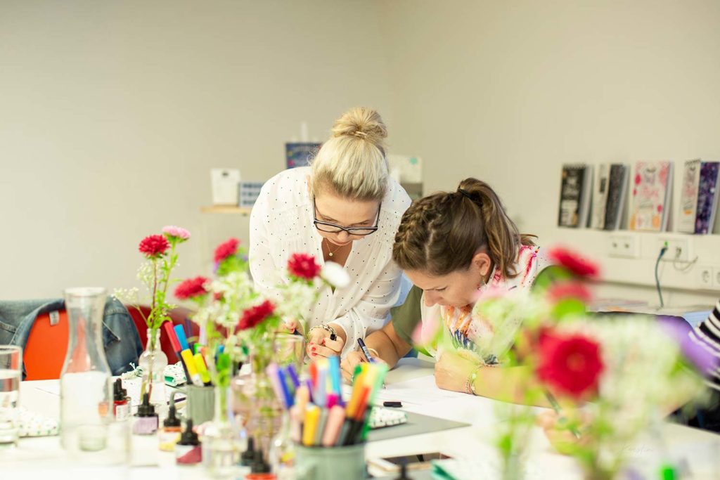 Brush-Lettering-Workshop Basic & Watercolor