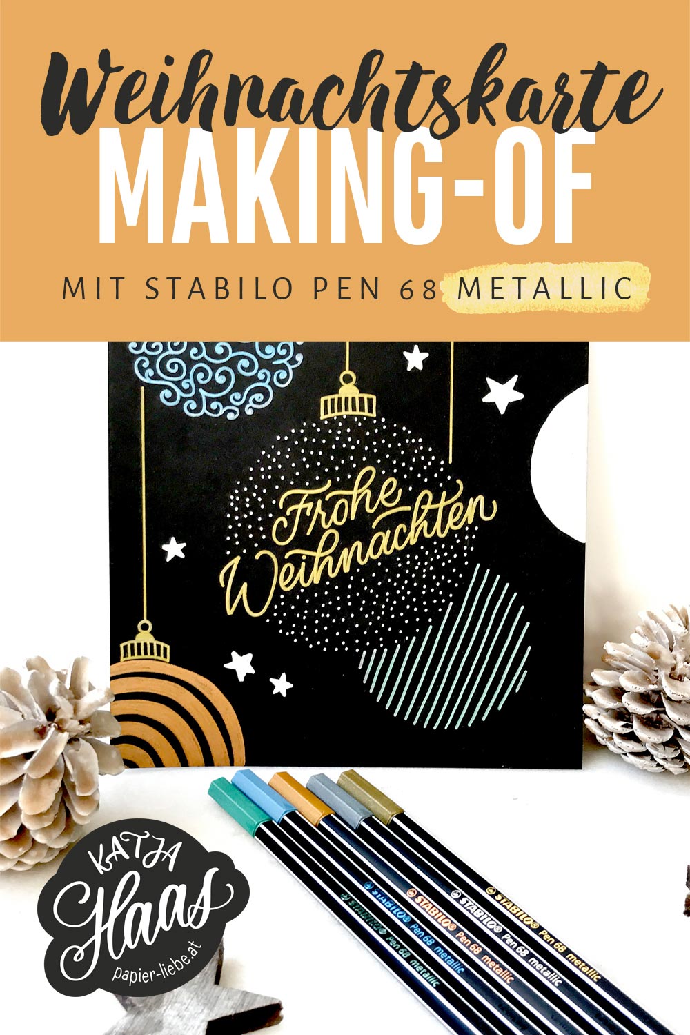 Stabilo Pen 68 metallic Frohe Weihnachten