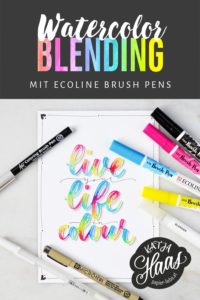 Watercolor-Blending mit Ecoline Brush Pens