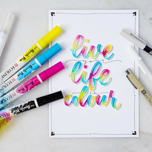 Watercolor-Blending mit Ecoline Brush Pens