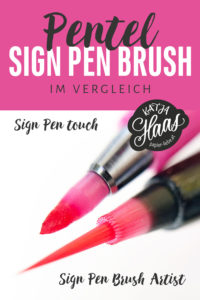 Pentel Sign Pen Brush Artist vs. touch