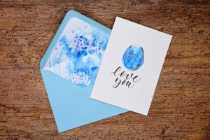 Ei love you – Osterkarte mit Envelope-Liner
