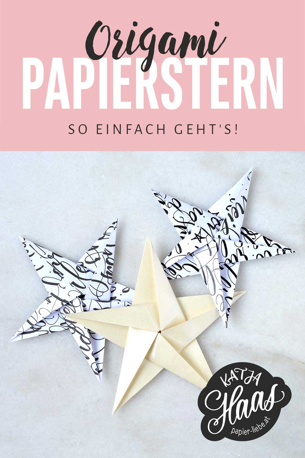 Origami Papierstern falten
