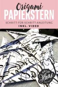 Origami Papierstern falten