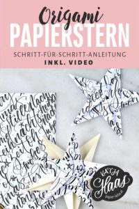 Origami Papierstern falten