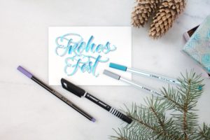 Frohes Fest Stabilo Pen 68 brush