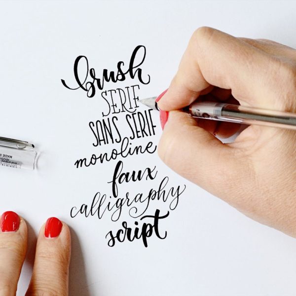 Handlettering Basic Schriftsstile