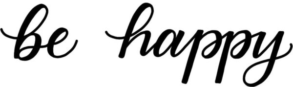 be happy – Faux Calligraphy Schritt 4