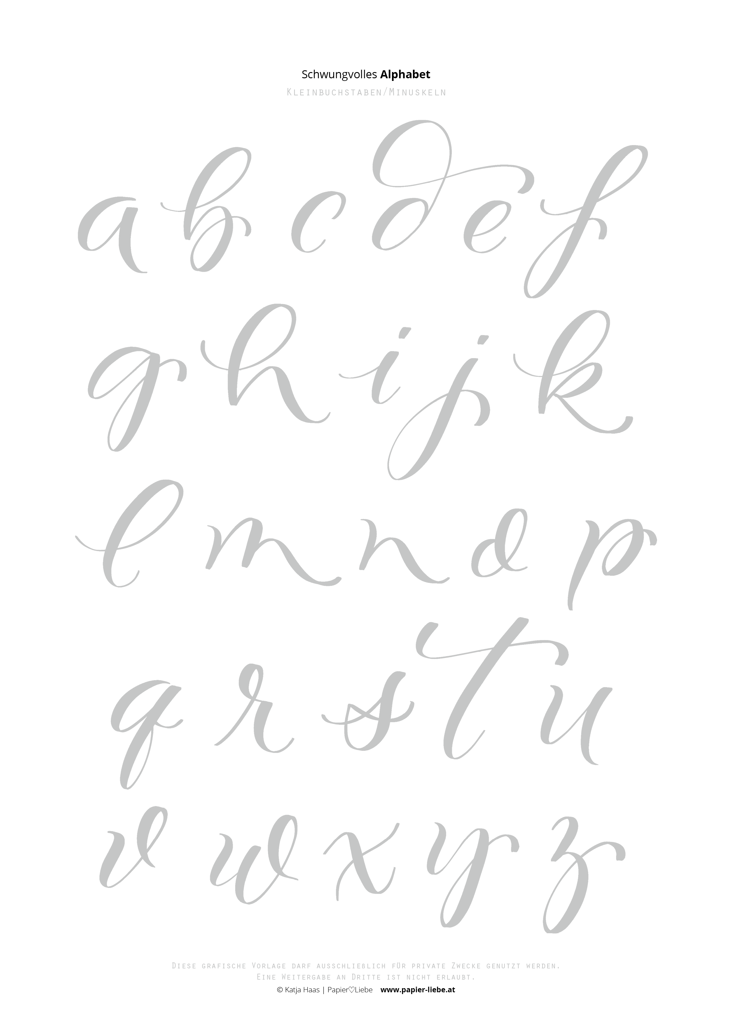brush-lettering-schwungvolles-alphabet-kleinbuchstaben - Katja Haas