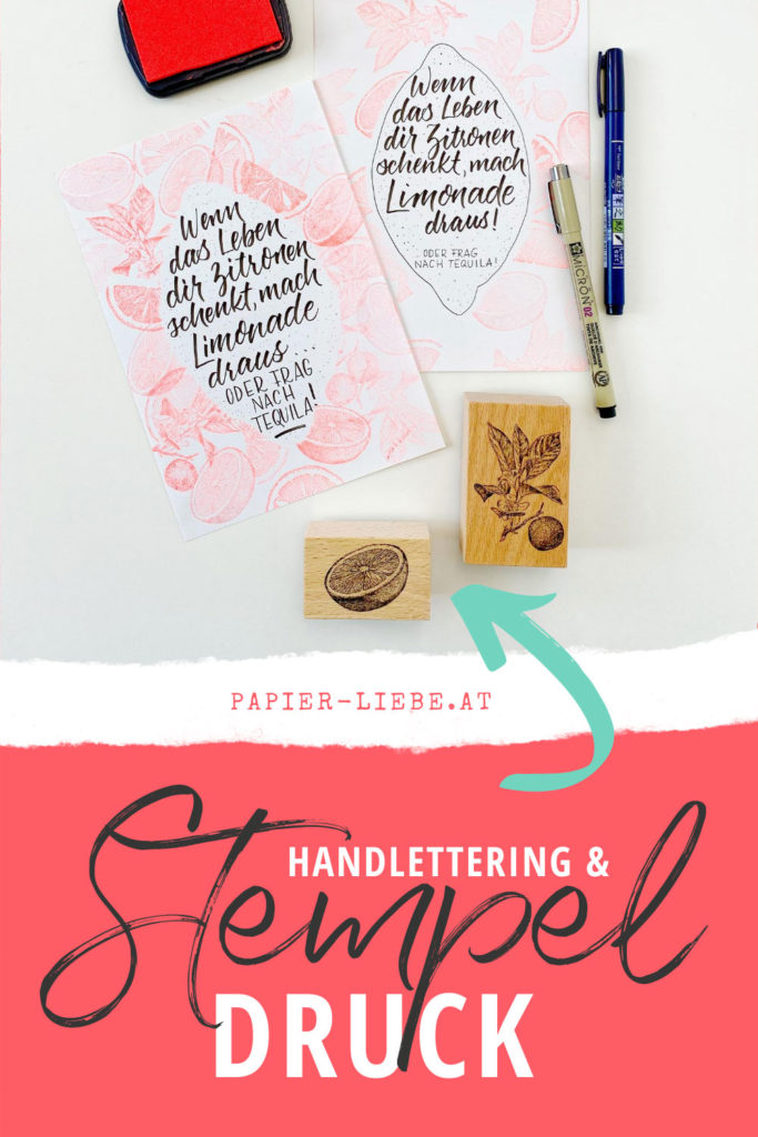 Handlettering und Stempeldruck