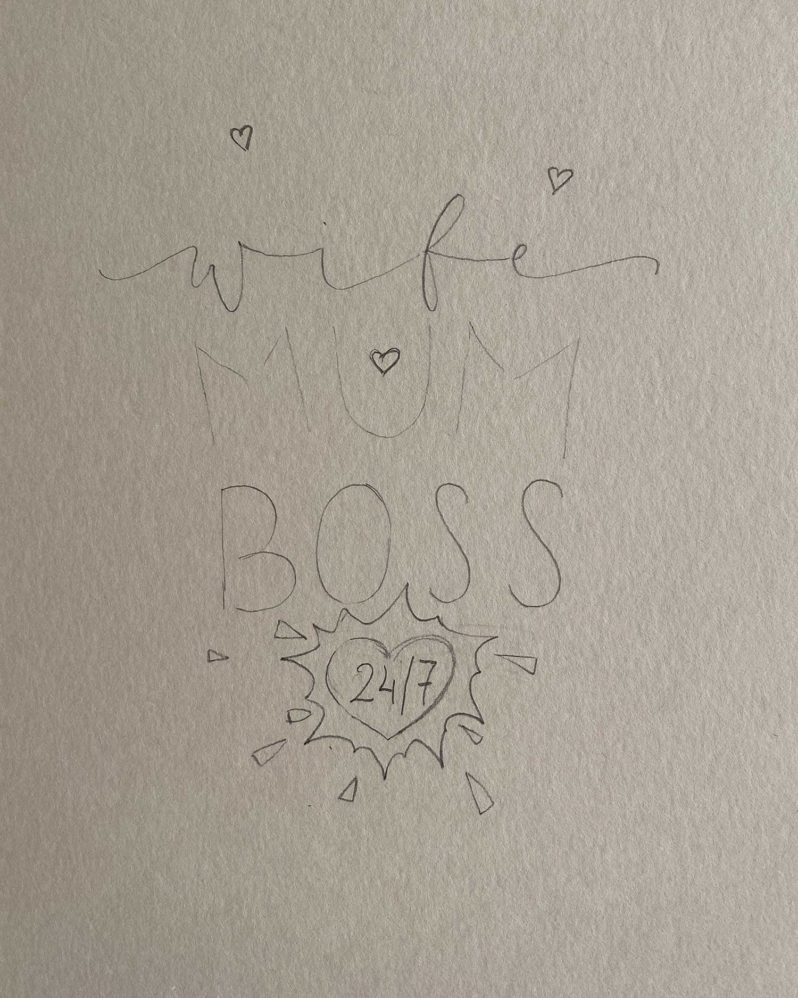 WIFE.MUM.BOSS. Statement-Lettering - Katja Haas | PapierLiebe