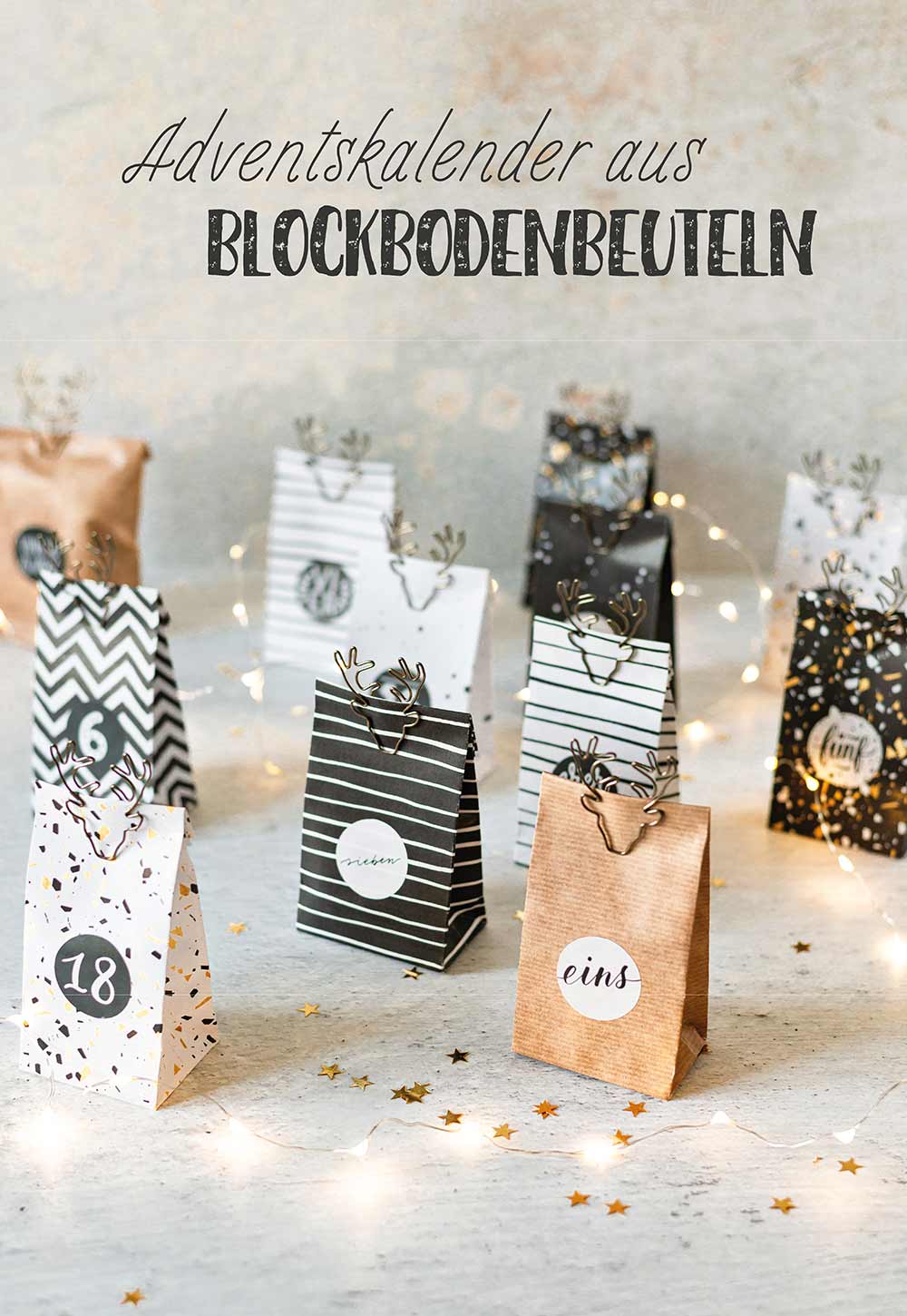 Handlettering-Adventskalender-aus-Blockbodenbeuteln