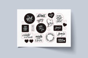 Handlettering-Sticker by Katja Haas | PapierLiebe