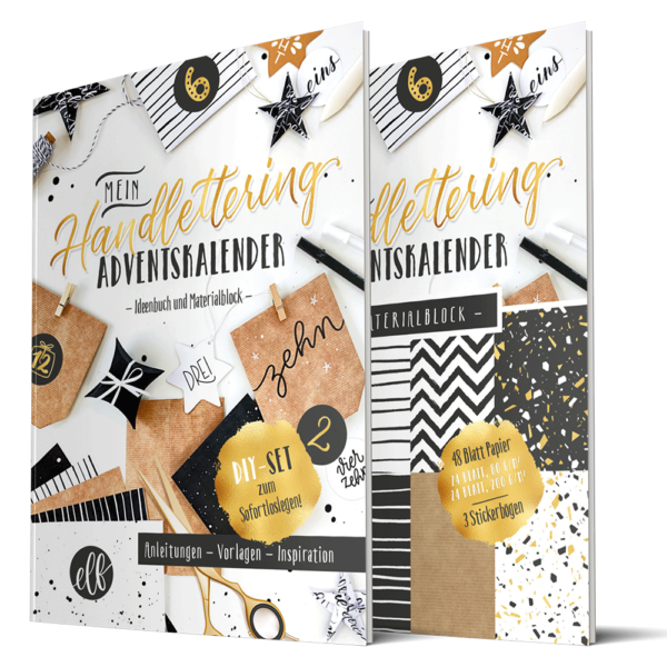 Handlettering-Adventskalender by Katja Haas | PapierLiebe